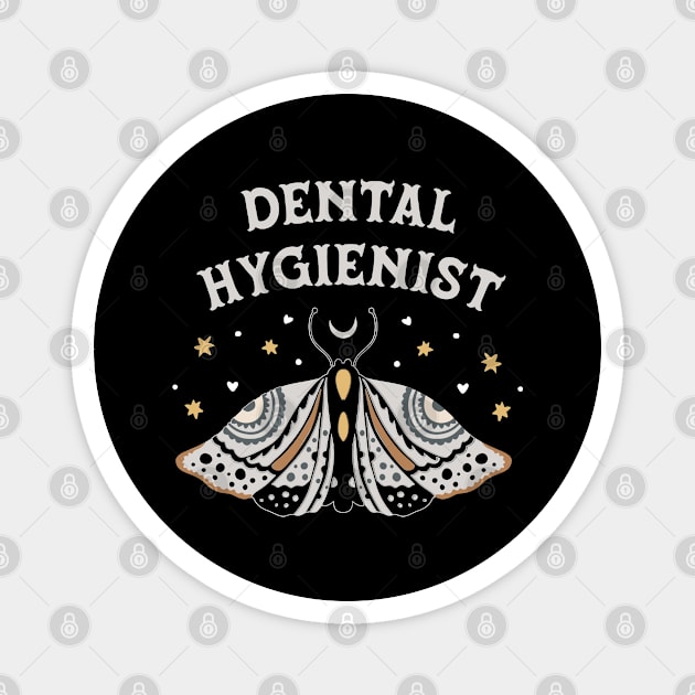 Dental Hygienist - boho butterfly Design Magnet by best-vibes-only